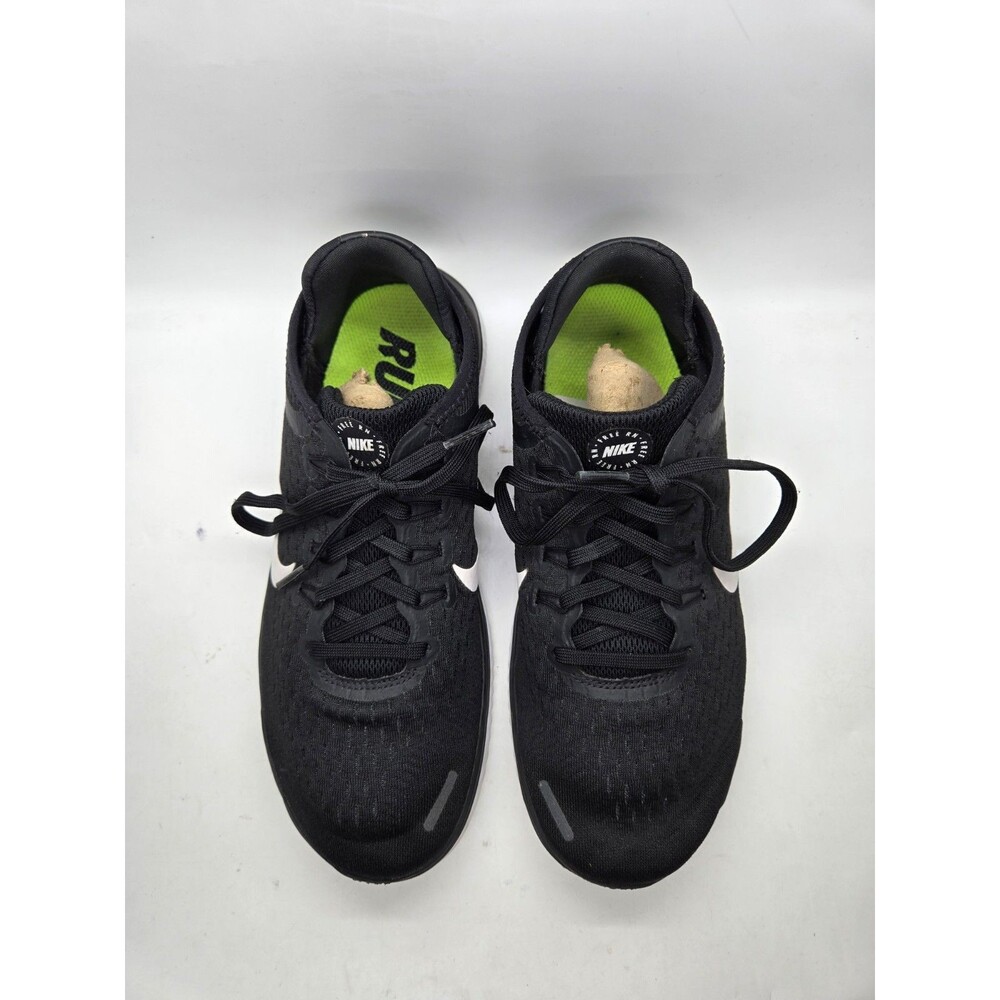 Nike Free RN 2018 Shoes Women's 7 Black Road Running Athletic Minimal Sneakers - Picture 3 of 9